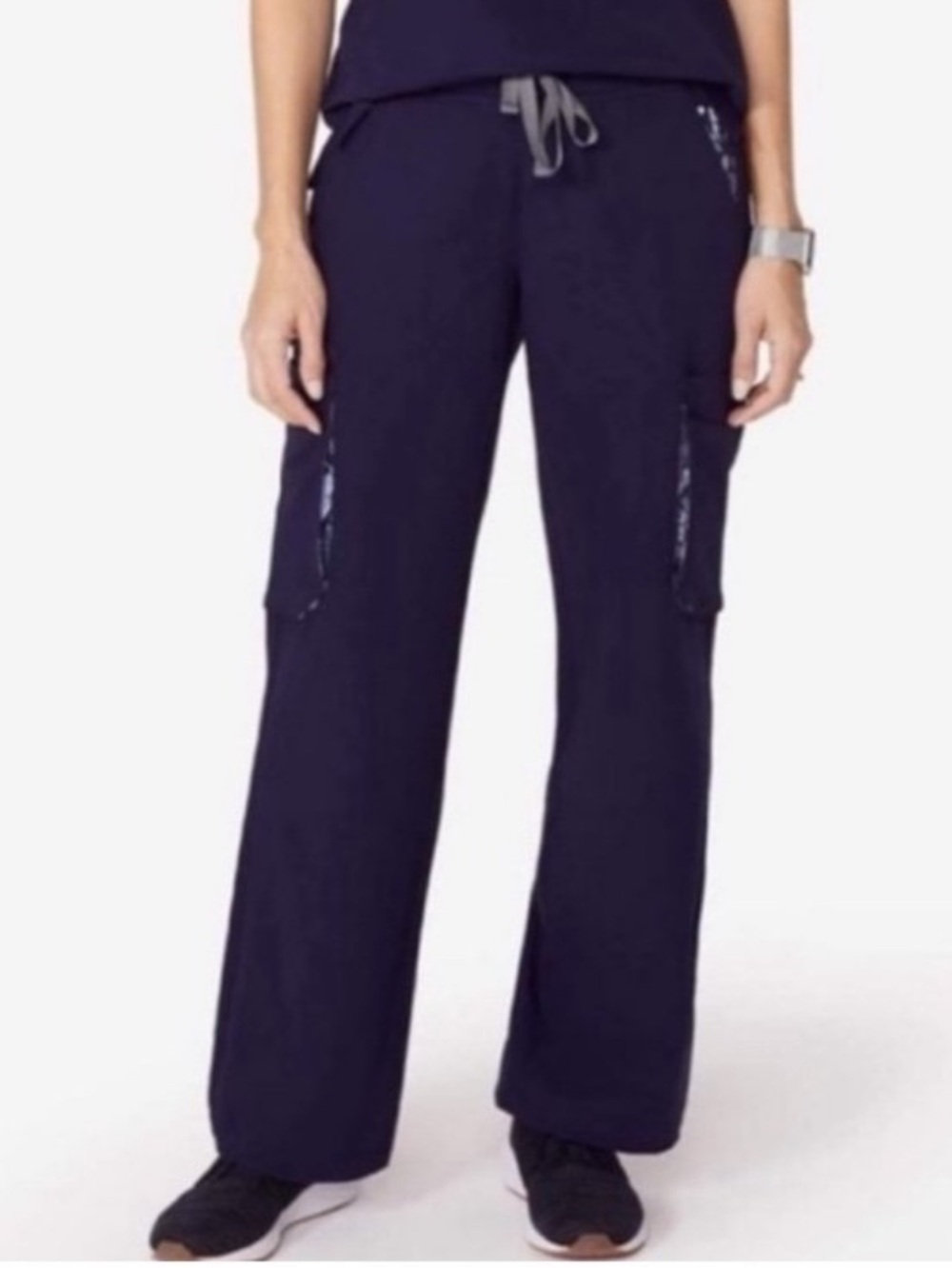 Figs Wide-Leg Cargo Scrub Pants
